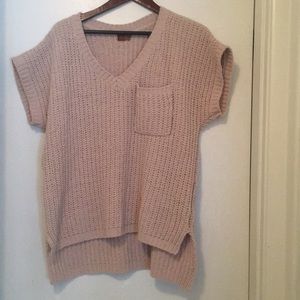 Tan short sleeve sweater